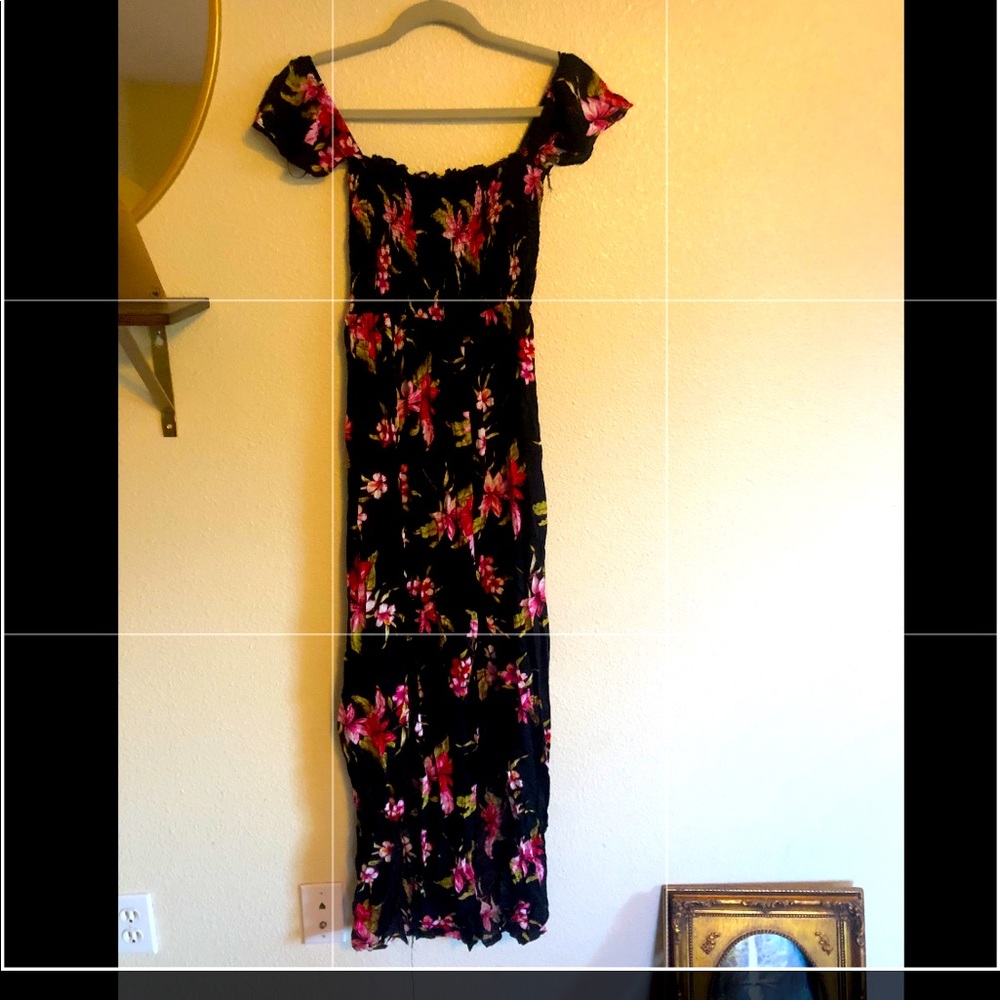Hawaiian Off Shoulder Maxi dress